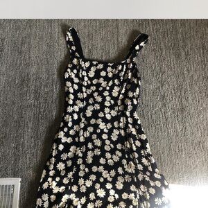 Floral Black Dress